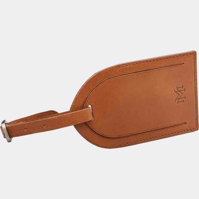 Luton Leather Nametag Cognac